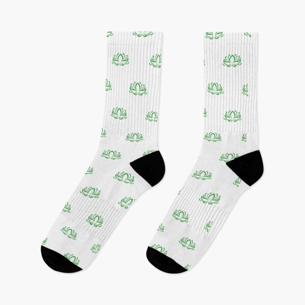 Item preview, Green Lotus Flower Pattern designed and sold by patterniastudio.