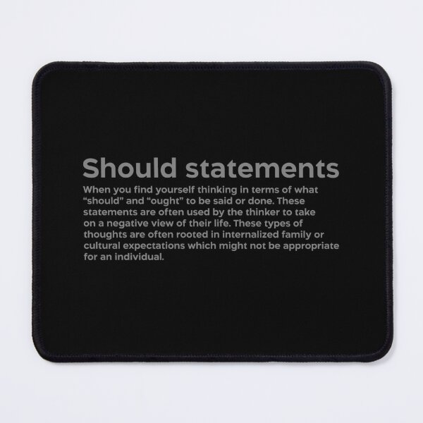 Item preview, Should statements grey designed and sold by EdimQuotes.