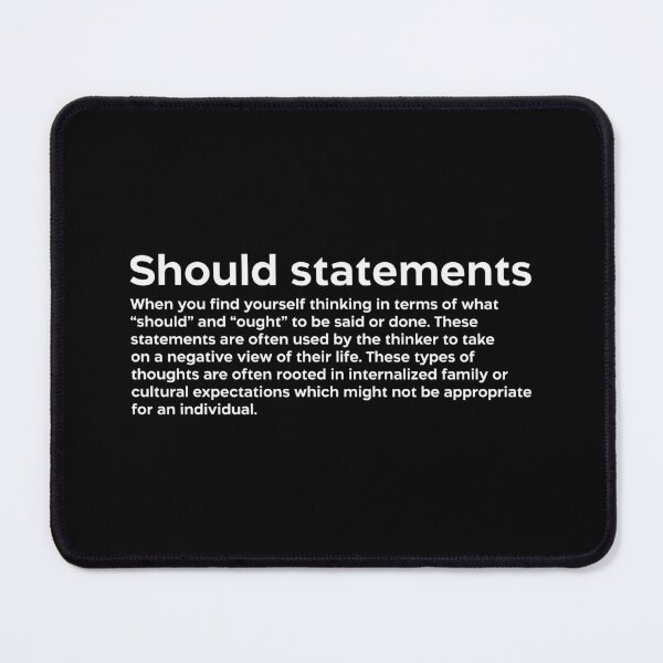 Item preview, Should statements white designed and sold by EdimQuotes.