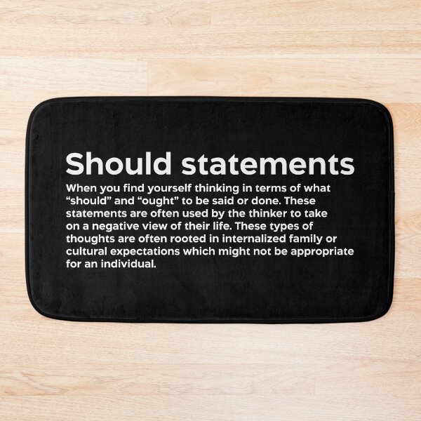 Item preview, Should statements white designed and sold by EdimQuotes.