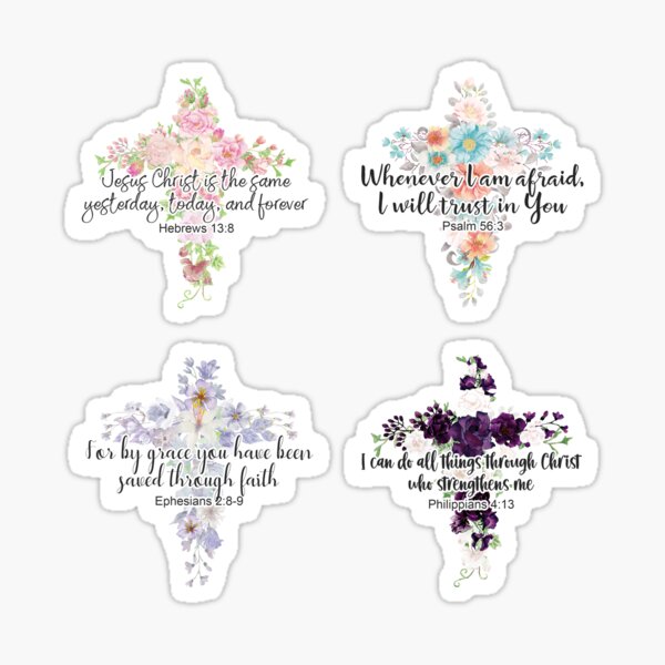 Christian Stickers, Bible Verse Sticker, Inspirational Sticker, Christian  Inspirational Stickers for Women, Jesus Sticker,  Sticker for Sale by  KLiebByDesign