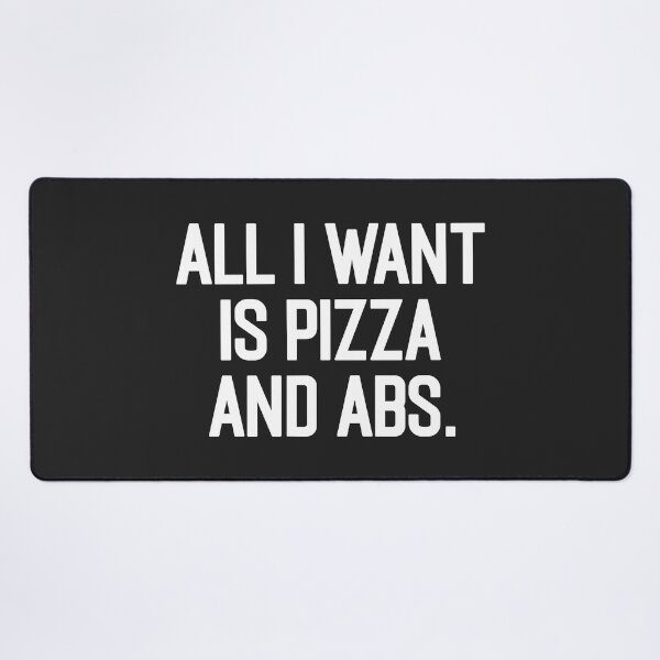 Item preview, Pizza & Abs Funny Gym Saying designed and sold by quarantine81.