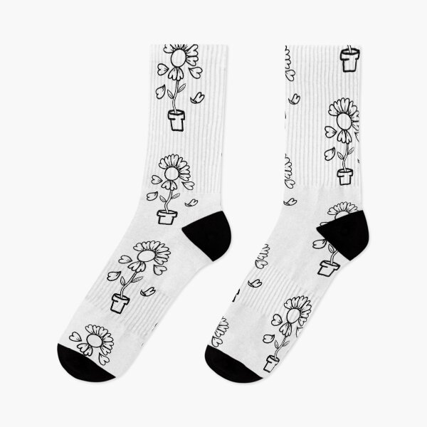 Item preview, Love me love me not flower black and white designed and sold by Thatgaybrand.