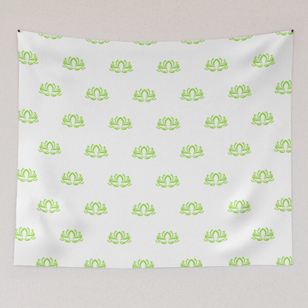 Item preview, Light green Lotus Flower Pattern designed and sold by patterniastudio.