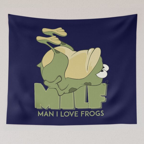 Item preview, Man I Love Frogs I love Milfs Funny Frog Parody Gift Classic designed and sold by CresetzMro.