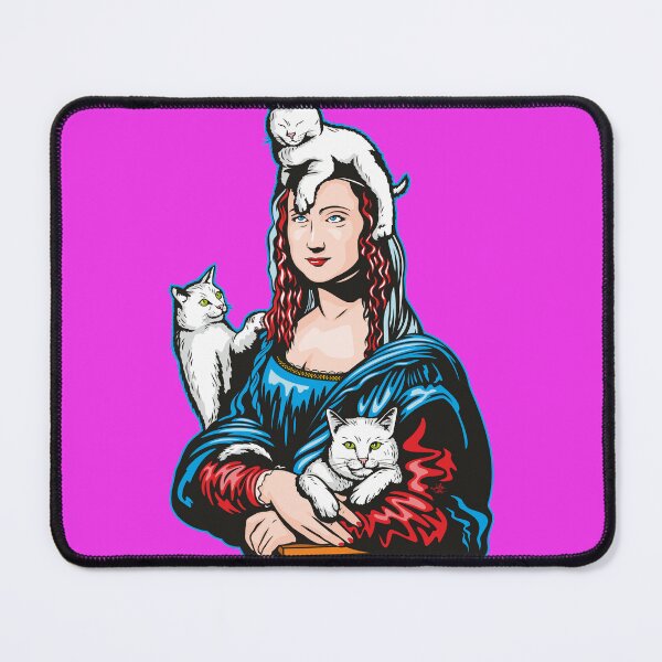 Item preview, Mona Lisa With Her Cats designed and sold by jamieleeart.