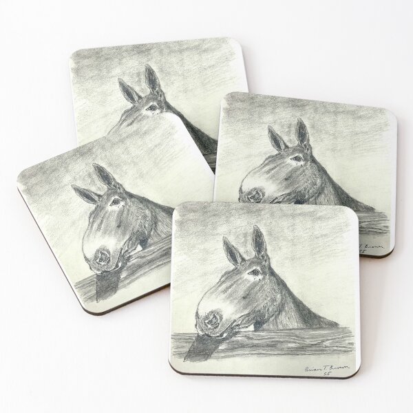 Item preview, Mule looking over Fence designed and sold by BTBrown55.