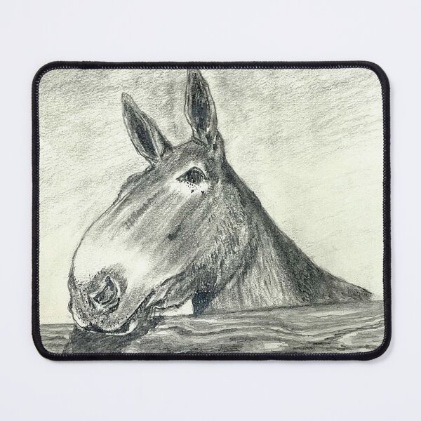 Item preview, Mule looking over Fence designed and sold by BTBrown55.