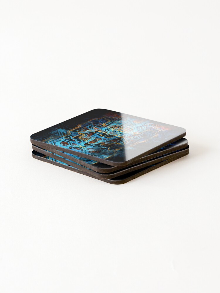 Thumbnail 4 of 5, Coasters (Set of 4), Electronic chip designed and sold by Color-Lab.