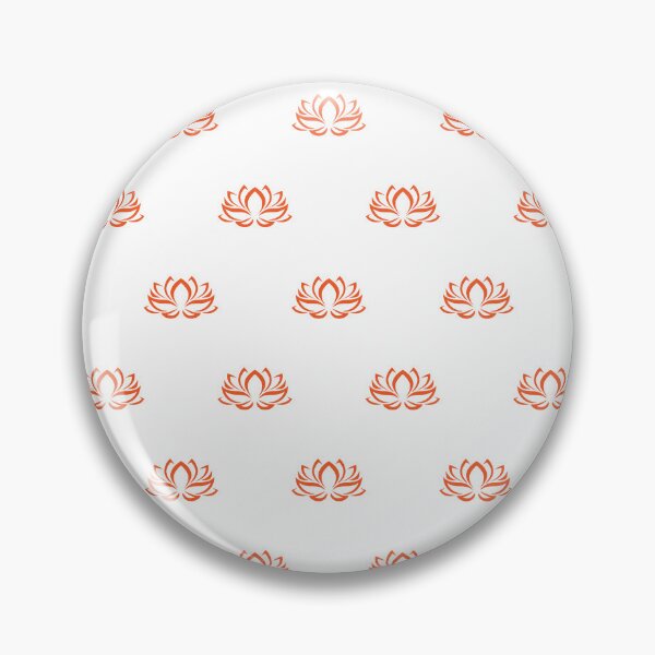 Item preview, Orange Lotus Flower Pattern designed and sold by patterniastudio.