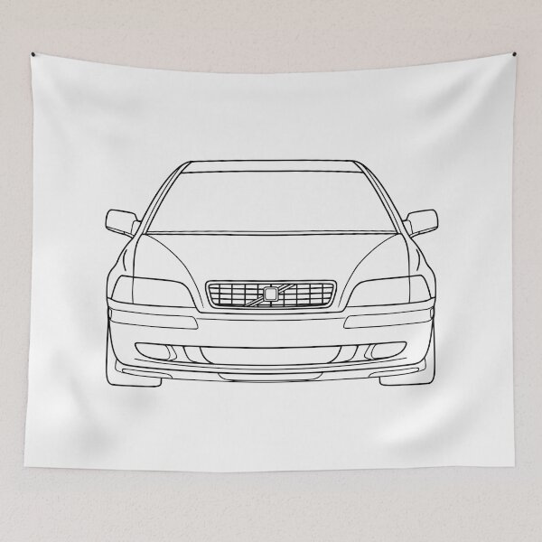 Item preview, S40 V40 Front 1995-2004 black lines designed and sold by EdimDesign.