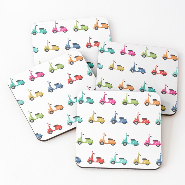 Item preview, Multi colour moped print designed and sold by Cheekyleopard.
