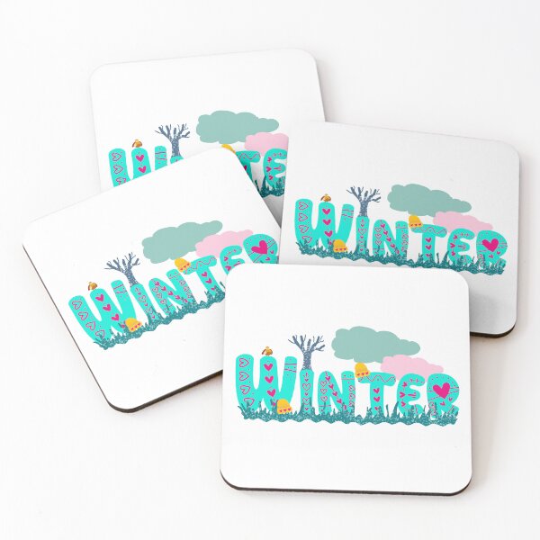 Item preview, Winter typography, illustrated word art designed and sold by A Sweet  Fragrance Art.