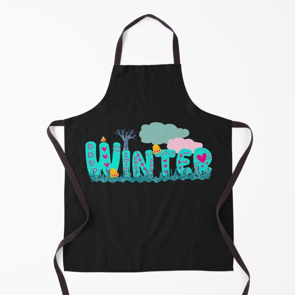 Item preview, Winter typography, illustrated word art designed and sold by A Sweet Fragrance Art.