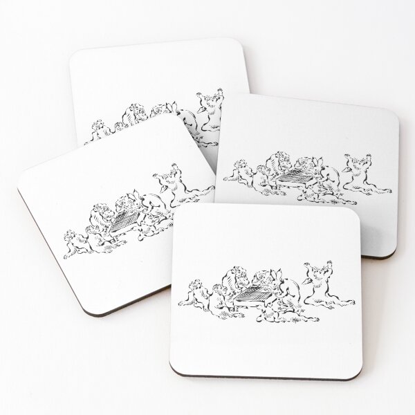Item preview, Monkeys and Rabbits Playing Go | No BG Black Version | Go | Igo | Baduk | Weiqi | Go Humor designed and sold by DastardLee.