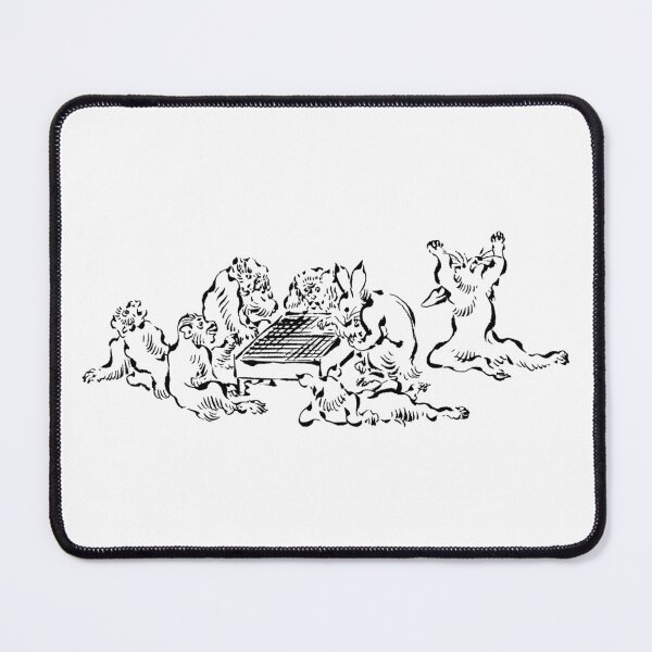 Item preview, Monkeys and Rabbits Playing Go | No BG Black Version | Go | Igo | Baduk | Weiqi | Go Humor designed and sold by DastardLee.