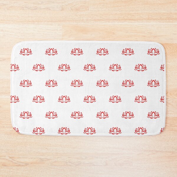 Item preview, Red Lotus Flower Pattern designed and sold by patterniastudio.