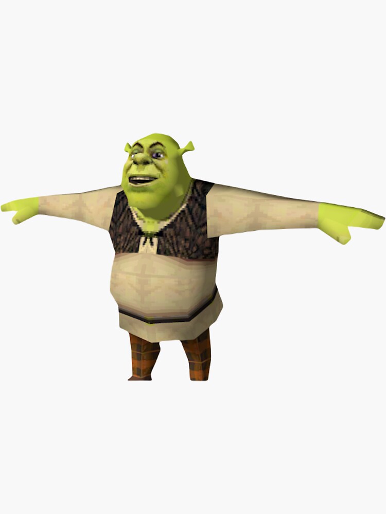 Shrek T pose | Sticker