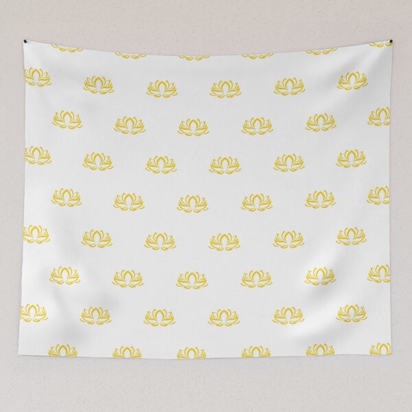 Item preview, Yellow Lotus Flower Pattern designed and sold by patterniastudio.
