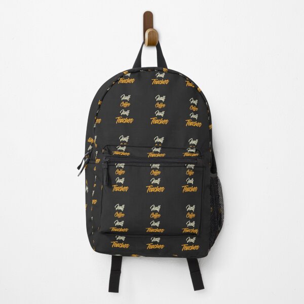 Item preview,  Half Coffee Half Teacher Funny Teacher designed and sold by Mita ⭐⭐⭐⭐⭐.