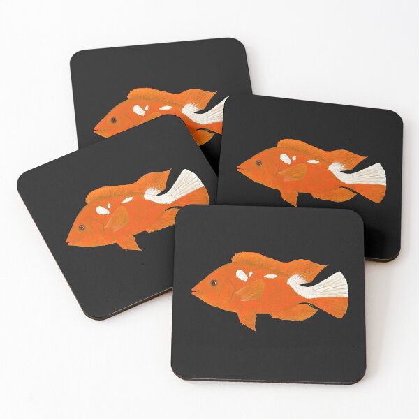 Item preview, Red Devil Cichlid (Amphilophus labiatus) designed and sold by LeakyCanoeArt.