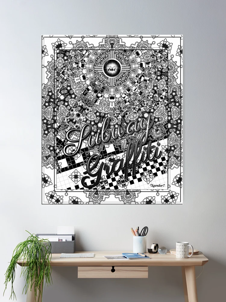 Subway Graffiti by Xzendor7 Typography Abstract Art Wall Decor Poster Art Print