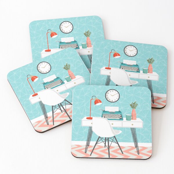 Item preview, Retro turquoise typewriter designed and sold by Cheekyleopard.