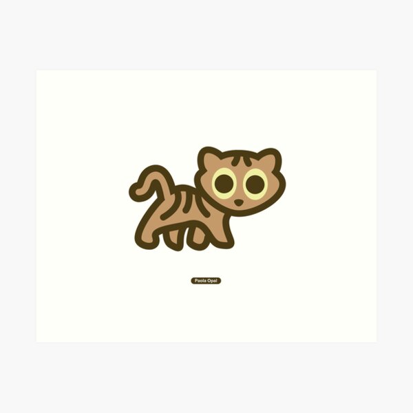 Cat Moment: Who me? Art Print