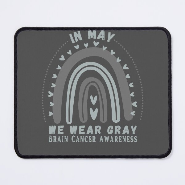 Item preview, In May We Wear Gray Brain Cancer Awareness rainbow designed and sold by StarByAsem.