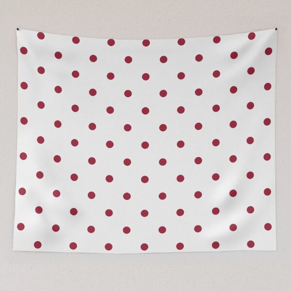 Item preview, Crimson Red Small Polka Dots (Reverse) designed and sold by Jared Davies.