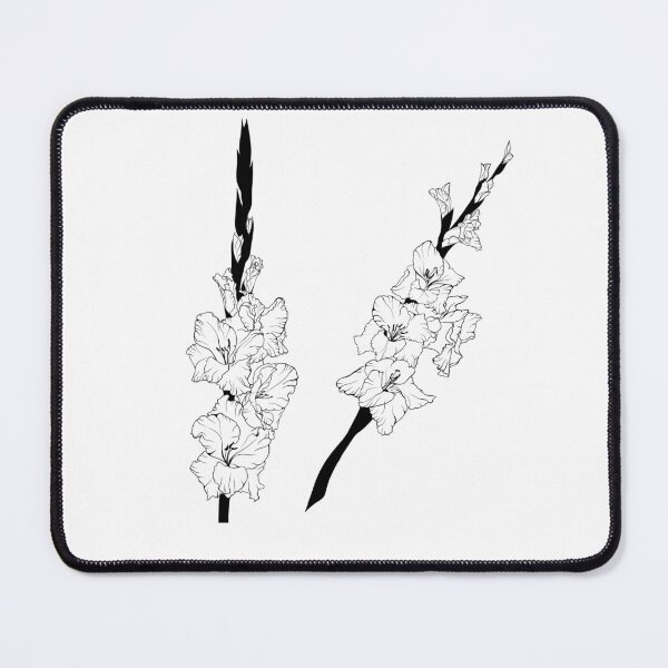 Item preview, Hand drawn line art gladiolus flower  designed and sold by Sunshine2504.
