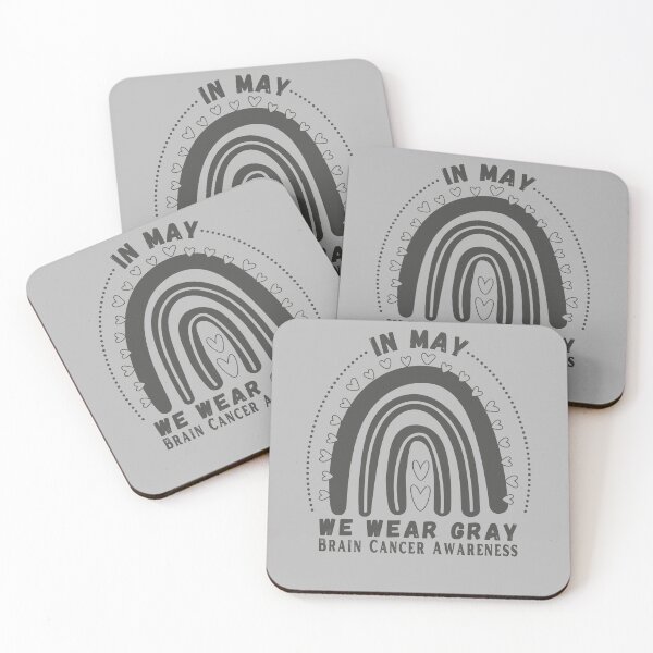 Item preview, In May We Wear Gray Brain Cancer Awareness rainbow designed and sold by StarByAsem.