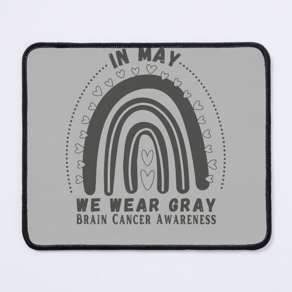 Item preview, In May We Wear Gray Brain Cancer Awareness rainbow designed and sold by StarByAsem.