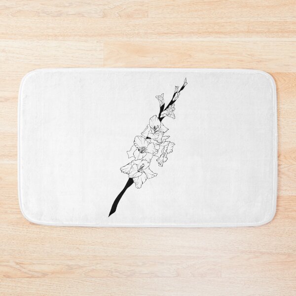 Item preview, Hand drawn line art gladiolus flower  designed and sold by Sunshine2504.
