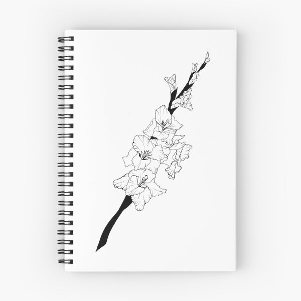 Item preview, Hand drawn line art gladiolus flower  designed and sold by Sunshine2504.