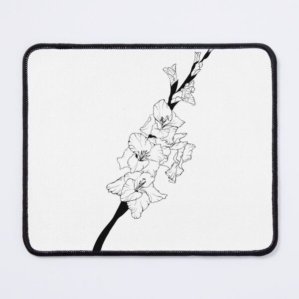 Item preview, Hand drawn line art gladiolus flower  designed and sold by Sunshine2504.