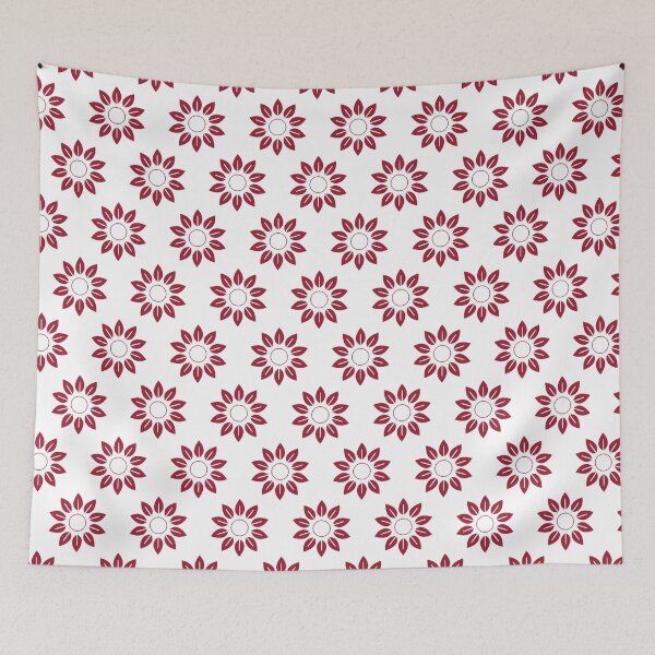 Item preview, Crimson Red Flower Pattern (Reverse) designed and sold by Jared Davies.