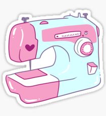 Pretty Sewing Machine Sticker