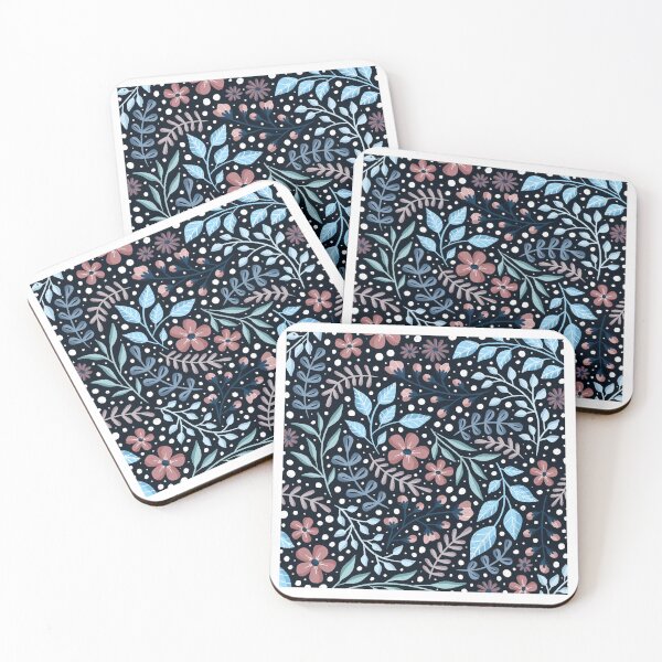 Item preview, dark winter florals designed and sold by sward4614.