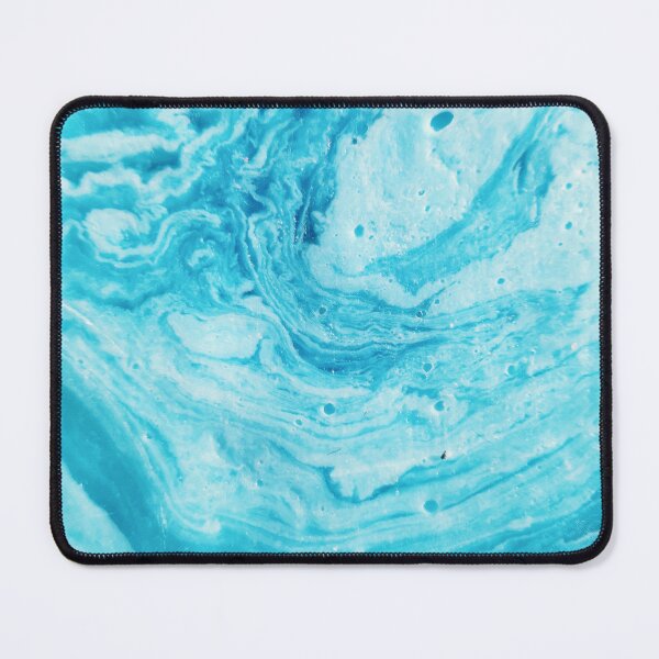 Item preview, Aqua Blue Watercolor Liquid Marble Art designed and sold by newburyboutique.