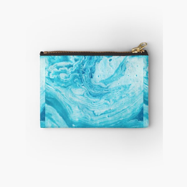Item preview, Aqua Blue Watercolor Liquid Marble Art designed and sold by newburyboutique.