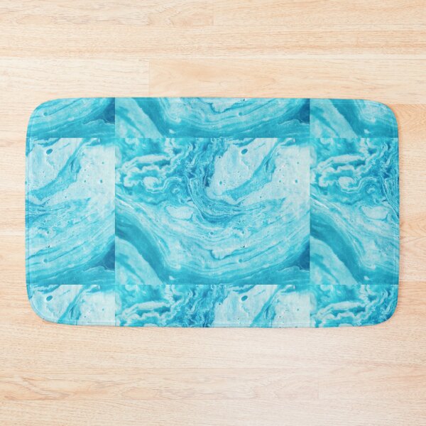 Item preview, Aqua Blue Watercolor Liquid Marble Art designed and sold by newburyboutique.