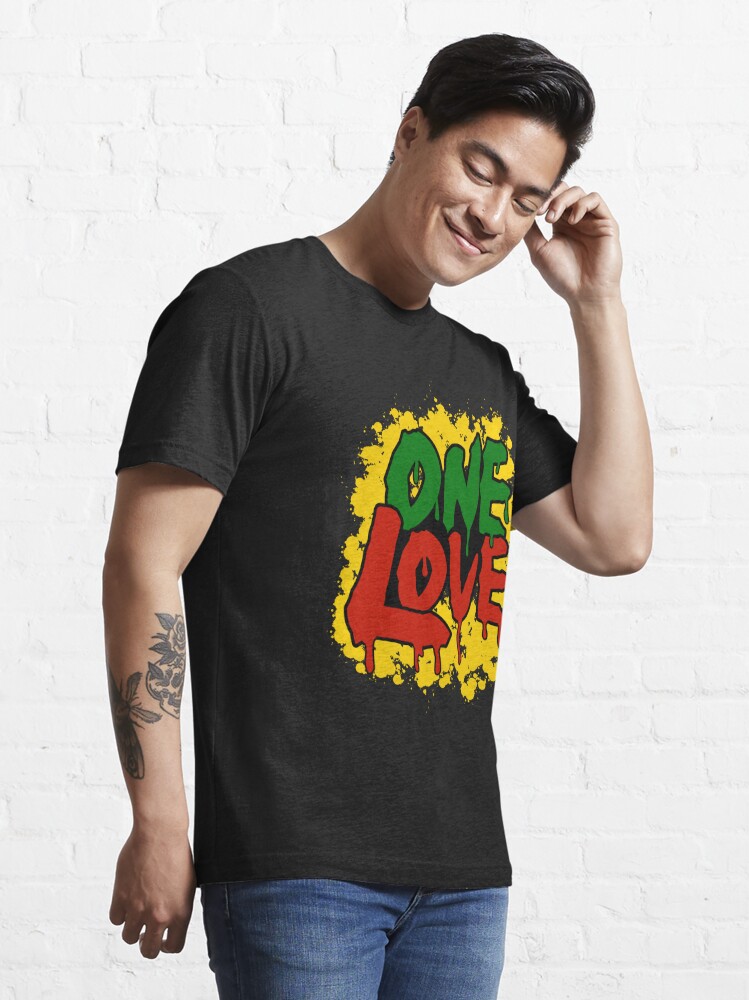  One Love Jamaica Reggae Caribbean Music Rasta Vacation T-Shirt  : Clothing, Shoes & Jewelry