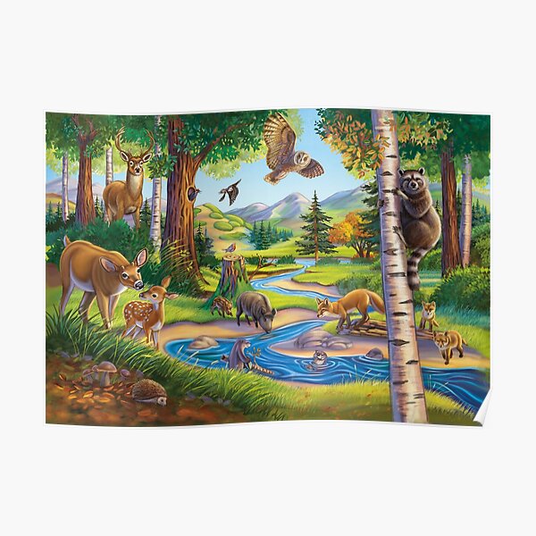 The Animals of the Forest Poster
