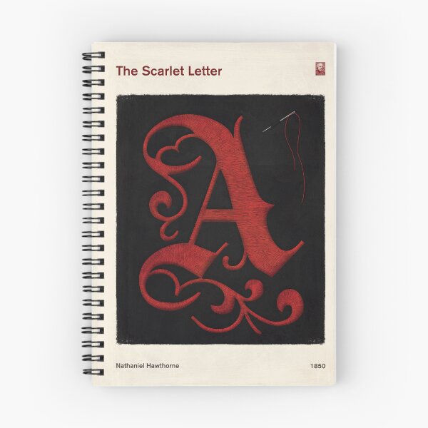 Item preview, The Scarlet Letter, Nathaniel Hawthorne Literary Art for Book Lovers designed and sold by RedHillPrints.