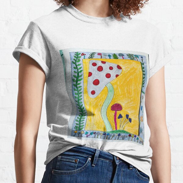Mushroom Drawing Classic T-Shirt