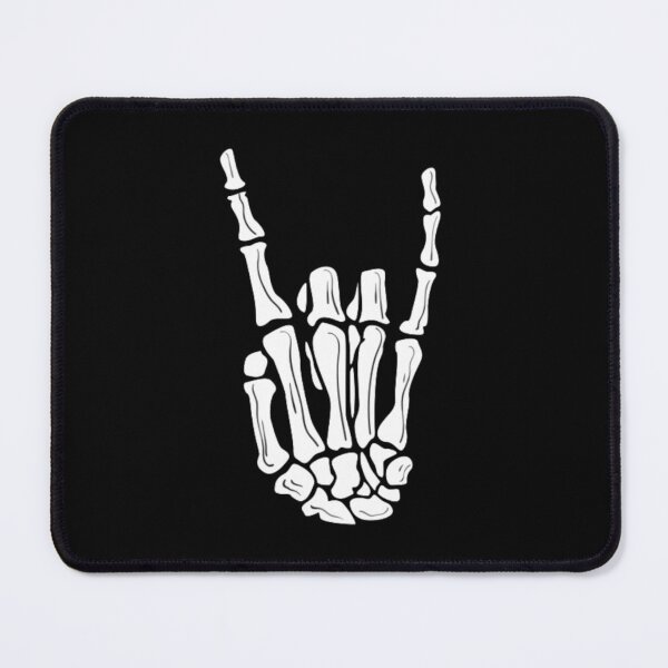 Item preview, Punk Skeleton Hand Sign in White designed and sold by BEyourself be.