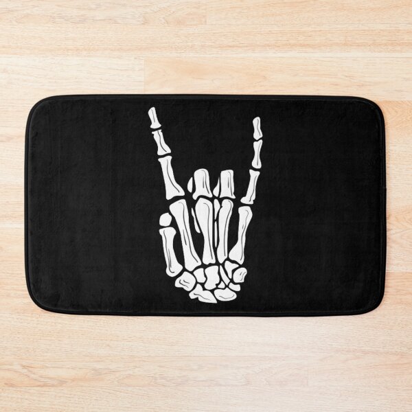 Item preview, Punk Skeleton Hand Sign in White designed and sold by BEyourself be.