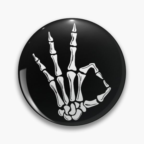 Item preview, Three Skeleton Hand Sign in White designed and sold by BEyourself be.