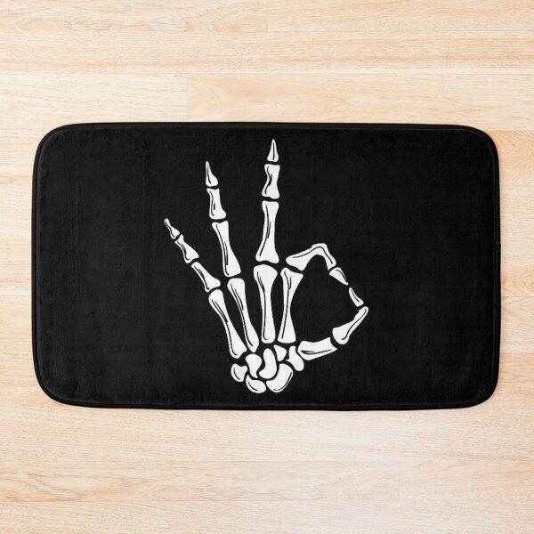 Item preview, Three Skeleton Hand Sign in White designed and sold by BEyourself be.